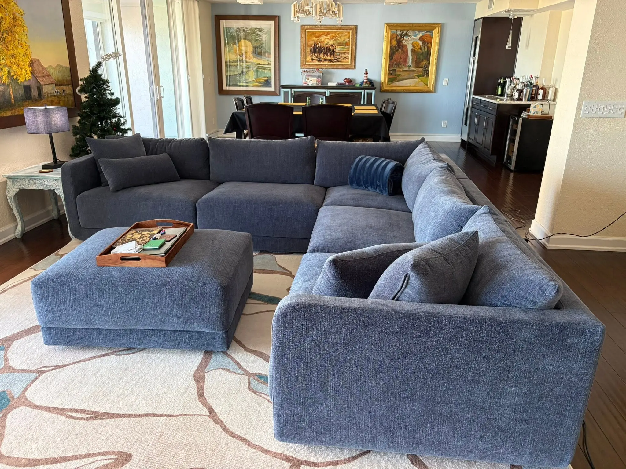 Bright living room after professional home cleaning in Palm Harbor