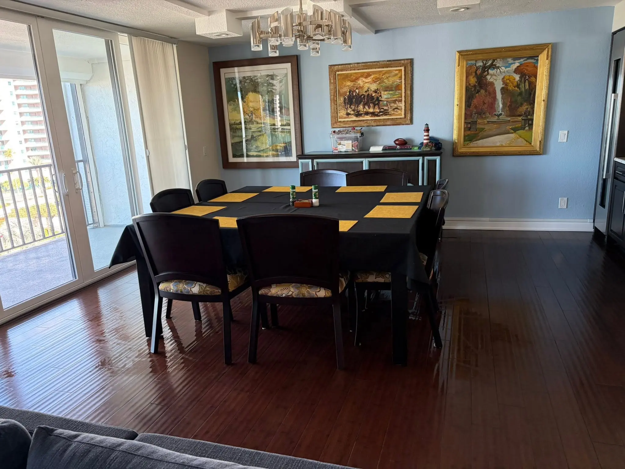 Polished dining room table and chairs after cleaning in Palm Harbor FL